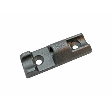 Undergångjärn 40x120mm hålavstånd 70mm rå