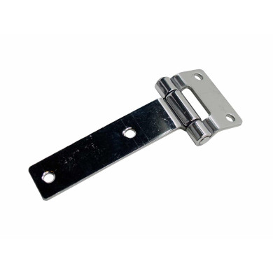 Sidodörrsgångjärn 120mm plan. Rostfri