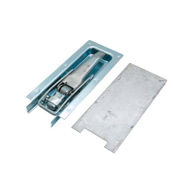 Lås Tico 23mm m/ bakplatta hak galvad