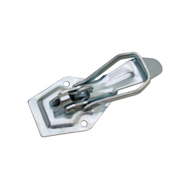 Lås m/fjäderspärr galvad