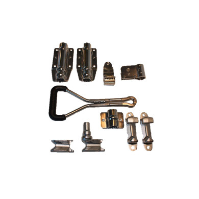 Dörrlås set utvändigt Ø27mm rostfri