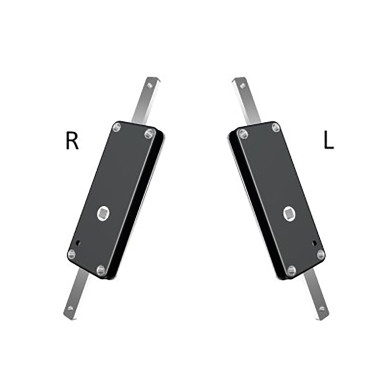 Lås 2 punkt i svart låda 210x80x21mm