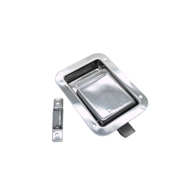 Smäcklås u/nyckel rostfri