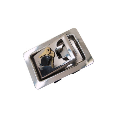 Inbyggnadslås m/låscyl och packning 2 ubeslag