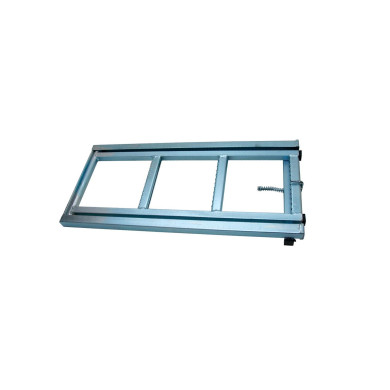 Utdragbar stege 3 steg  zinkgalvad