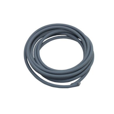 Kapell lina 8mm elastisk grå