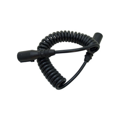 Elkabel spiral 7-polig 24V med en kontakt