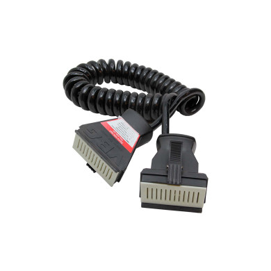 Spiralkabel m/kontakt VBG 14-polig