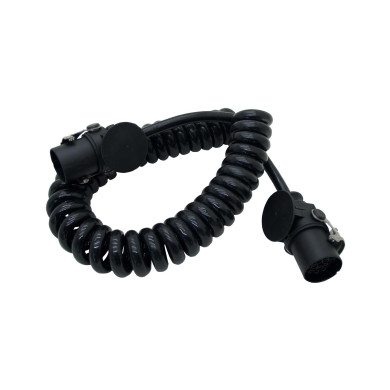 Spiralkabel med kontakt 15-polig 24v