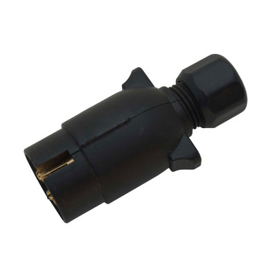 Stickkontakt 7-polig plast sockel 12v