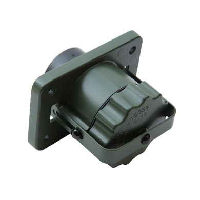 Kontaktdosa nato 2-polig m/skruvbart lock