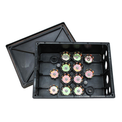 Kopplingsbox 206x154x71mm m/12utg. ADR