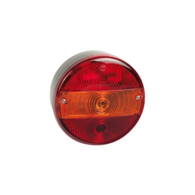 Baglygte 3-kammer 140mm for pære