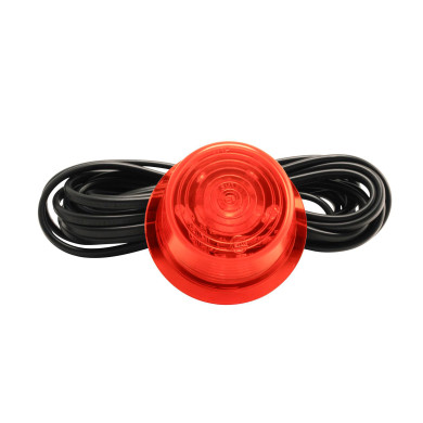 Glas orange med diod 24V E-märkt