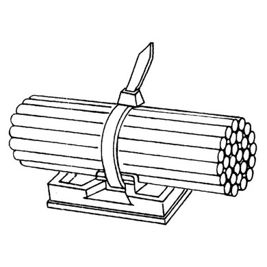 Strips festesokkel m/lim  27,7x27,7x5,5mm - 8HL 707 879-012
