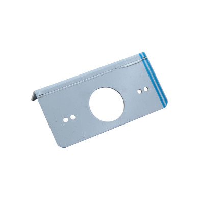 Konsol for LEDsidemarkering, alu - 124x64mm, Mercedes, Hella, Ermax - 2mm anod.alu, vinkel konsol