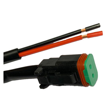 El.kabel 2x0,75mm2 ADR m/Deutsch kontakt, 1 m