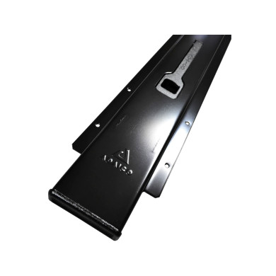 Sidostolpe skjutbar u/topp L30005x3 Svart målad - Adaico 0505014