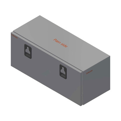 BEVOBOX rostfri bottenhängd lucka L1000xH500xD500