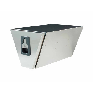 BEVOBOX rostfri Trekant L450/L155xH350xD600 utdragbar lucka