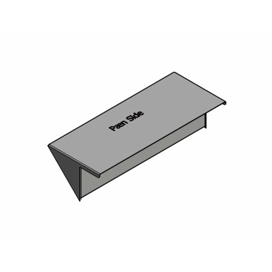 Lygtekasse f/boggieskærm RF blank