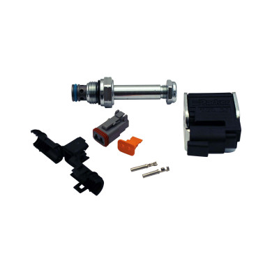 Elventil, komplet, til bypass - ventil. 24V. Uden override.