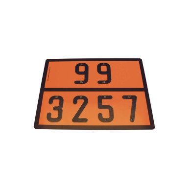 ADR-skylt UPPVÄRMT FLYTANDE ÄMNE 99/3257