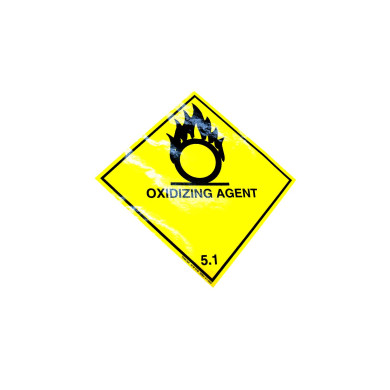 ADR-skylt Oxiderande ämne klass 5.1 250x250mm