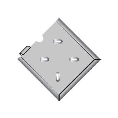 Skylthållare 300x300mm Rostfri