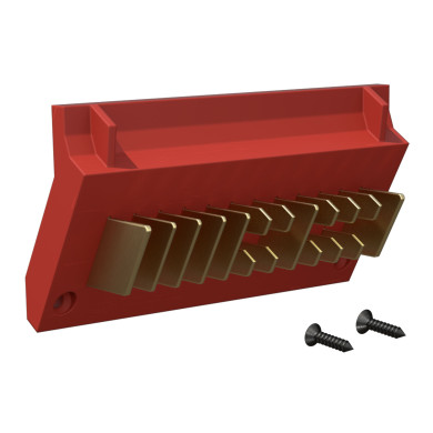 Insats 17-polig bildel VBG röd