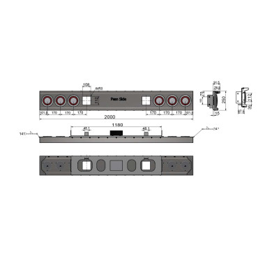 Lygtebom RF Jokon komplet, for tagmontering