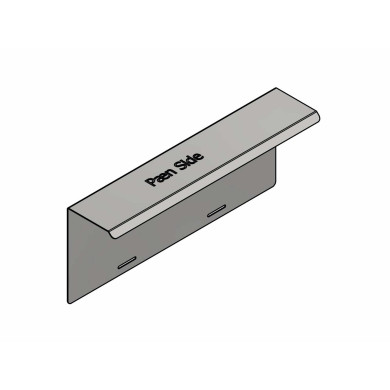 Beslag for baglygter, rustfri 580x235mm