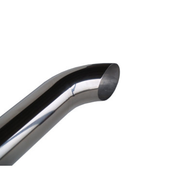 Rör polerat 114mm 3 mtr m/böj rostfri