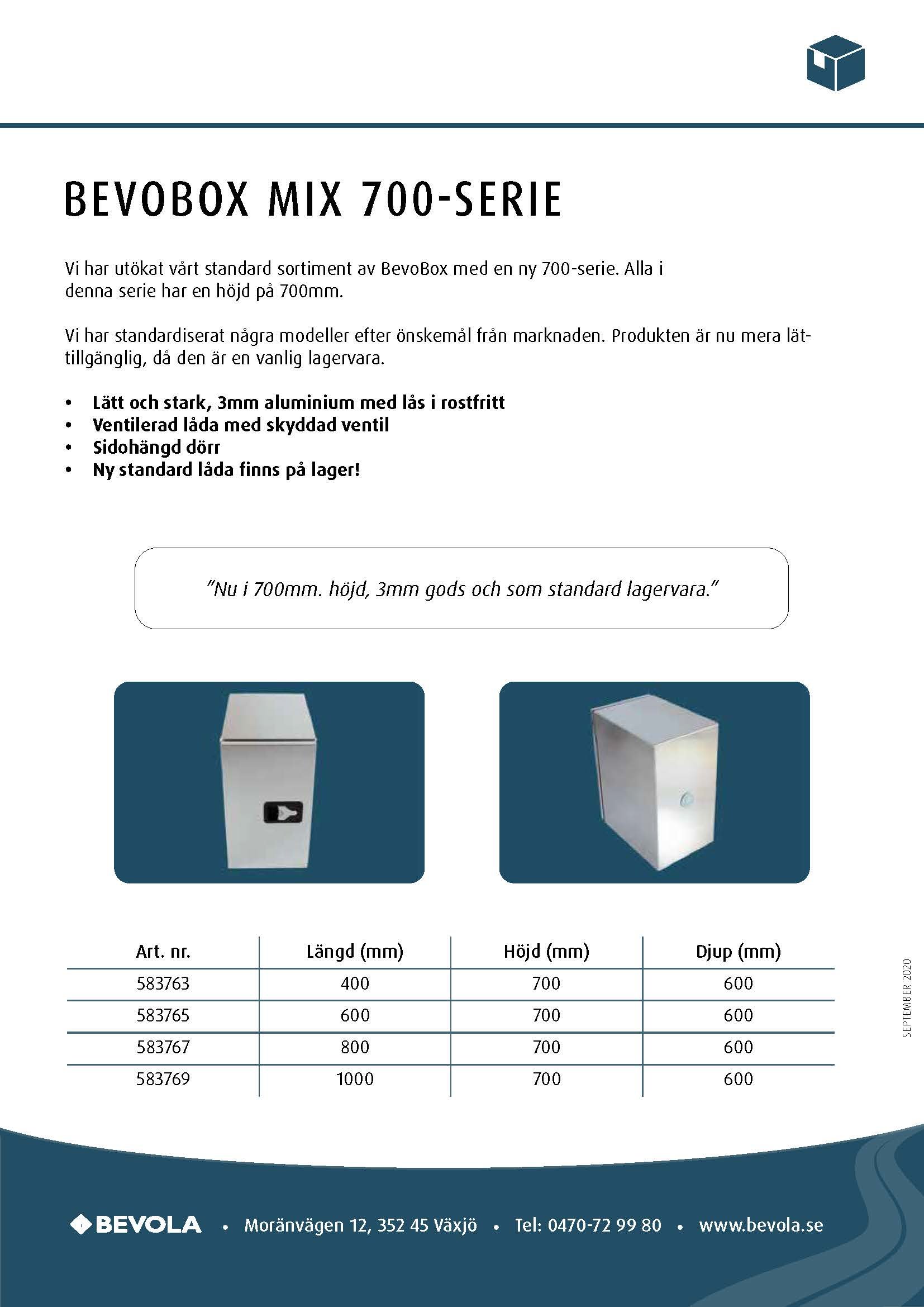 BevoBox&trade; mix 700